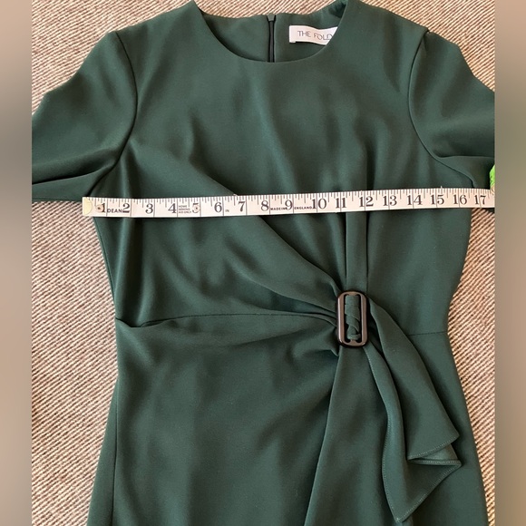 The Fold Forest Green Long-Sleeve Dress EUC - Picture 5 of 7